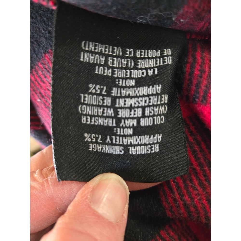Dakota Heavy Flannel‎ Buffalo Plaid Shirt Jacket Red Black Lumberjack Workwear L - Picture 7 of 9